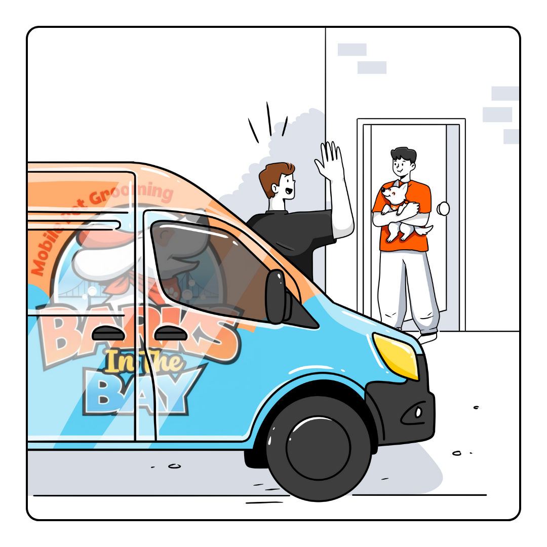 Mobile Dog Grooming comes to your house